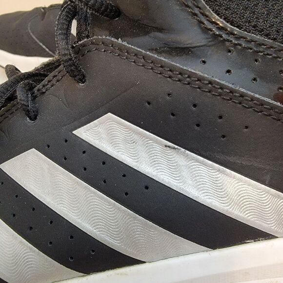 Adidas Boys Isolation 2 K C75843 Mid Top Basketball Shoes Sneakers Black Sz 7 - Picture 3 of 10